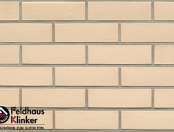 Фасадная клинкерная плитка feldhaus klinker r100nf14 perla liso, nf14 240x71x14 мм
