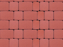 Тротуарная плитка Инсбрук Альт, 40 мм, красный, гладкая